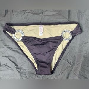 N•W•O•T VICTORIA'S SECRET Swimsuit Jeweled Bottom - Muted Purple